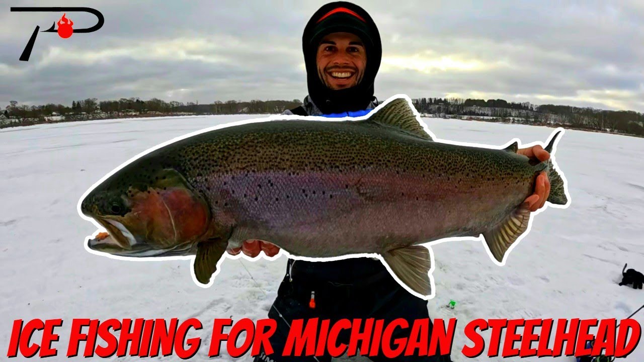 Ice Fishing For Michigan Steelhead