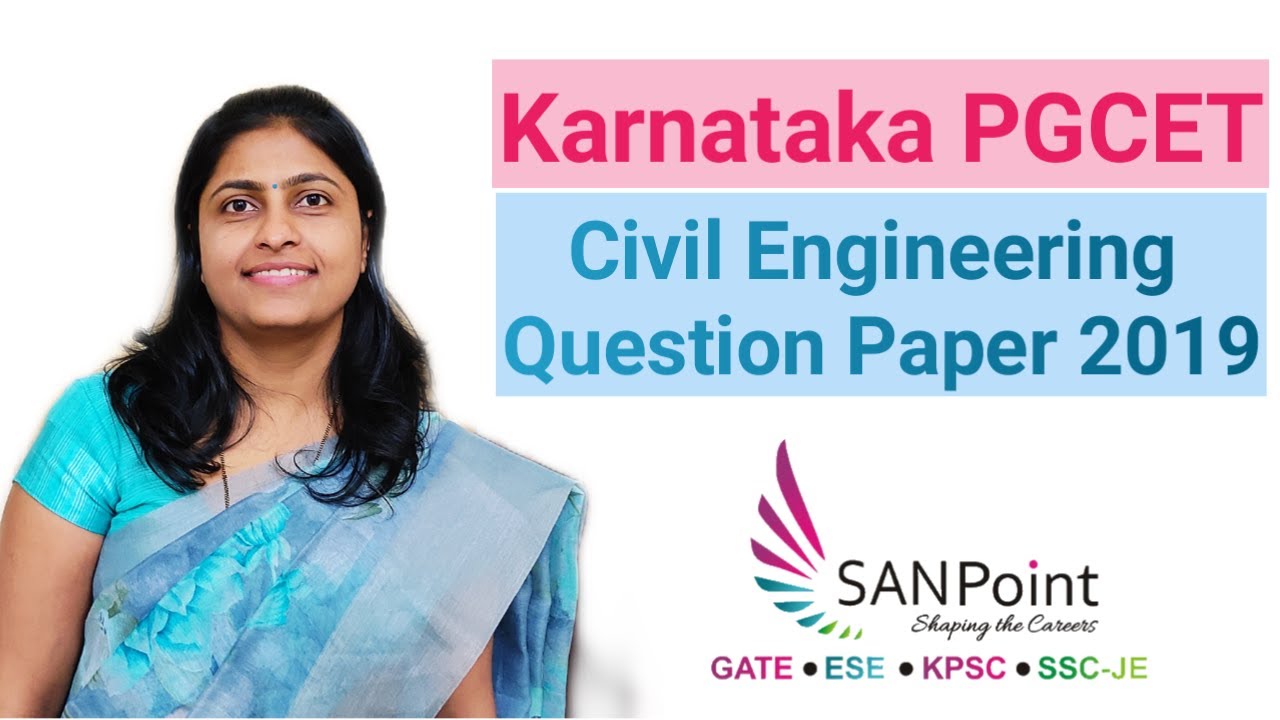 PGCET Q Paper 2019: Solutions Civil Engineering  | Civil Engg | PWD | WRD | KPSC exams | SANPoint