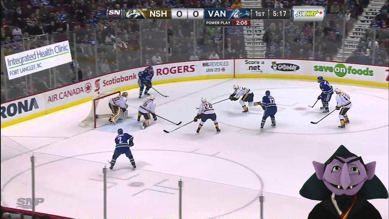 Dan Hamhuis, not so good at the backdoor play