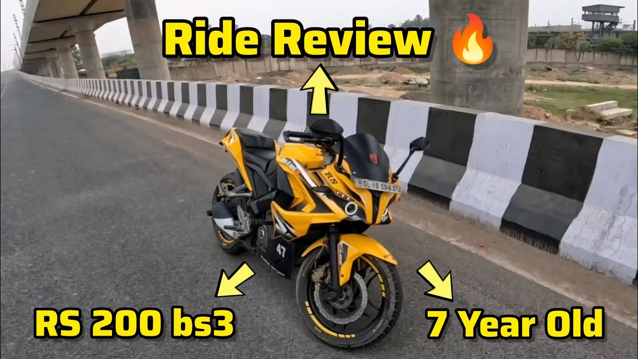 Bajaj Pulsar RS 200 BS3 Ride Review | Performance Test | 7 Year Old 🔥