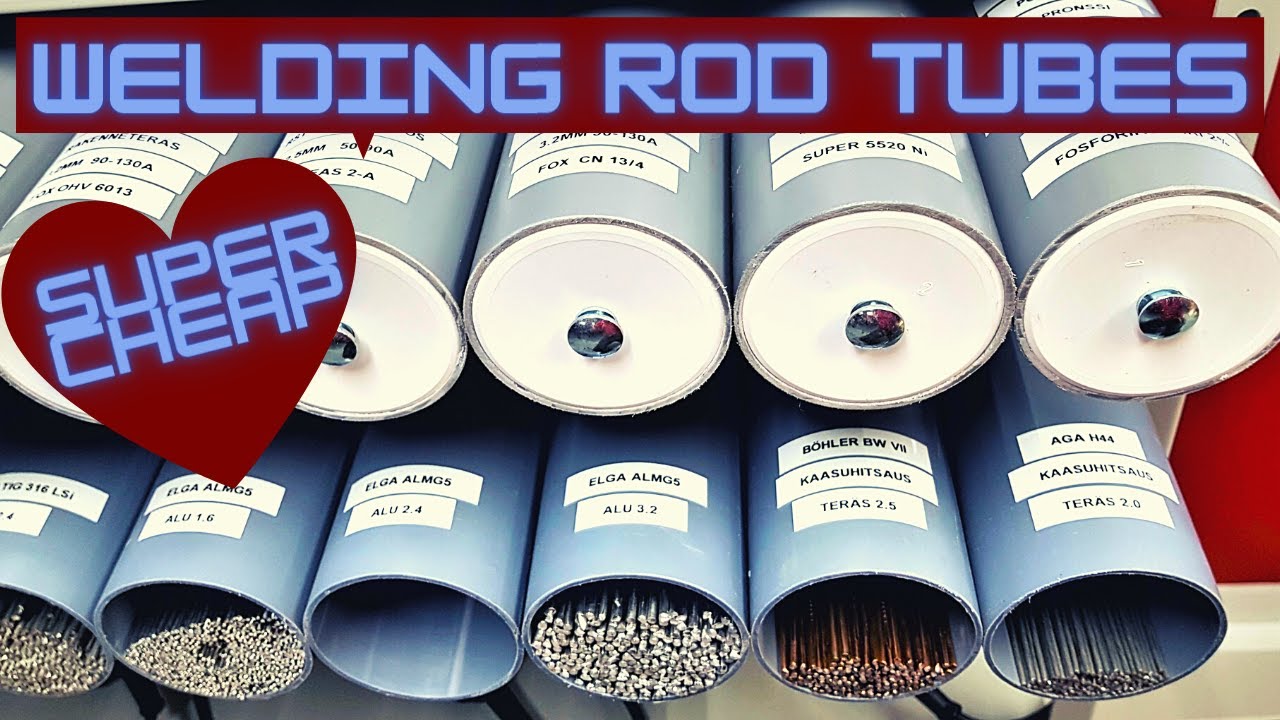 Welding rod tubes