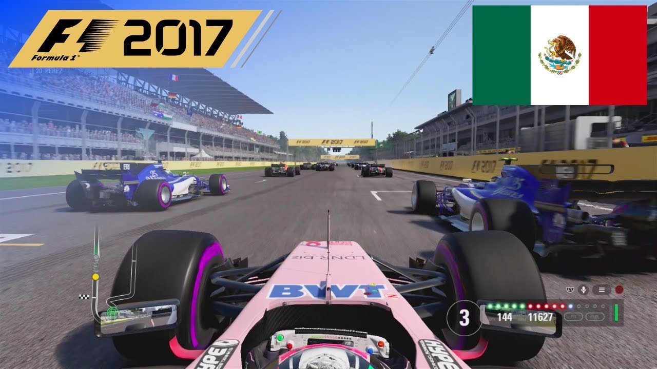F1 2017 - 100% Race at Autódromo Hermanos Rodríguez, Mexico in Pérez' Force India