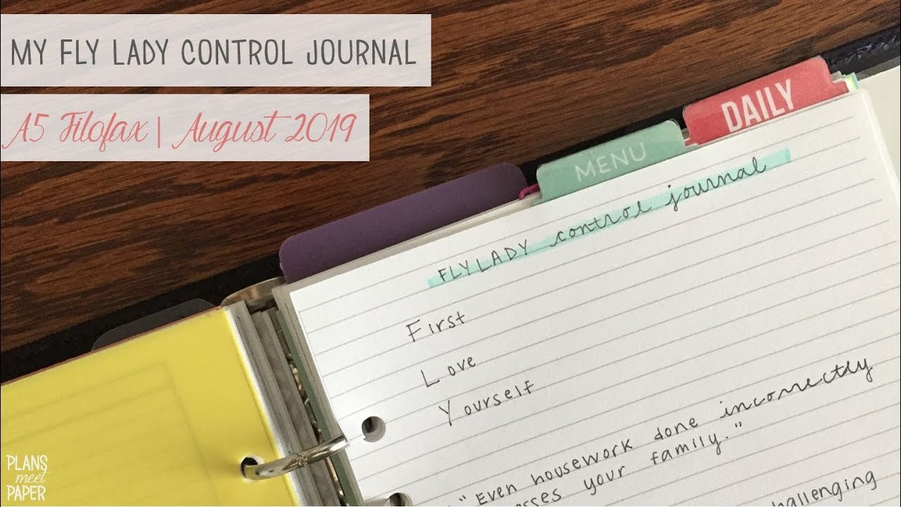 Fly Lady Control Journal in My Planner | New Cleaning Routines With A Baby