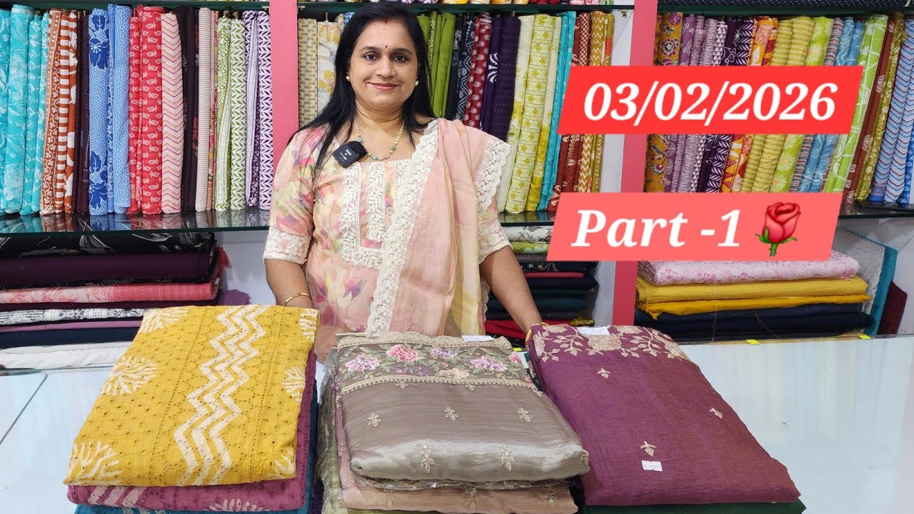 Beautiful Unstitched churidar materials Part -1🌹