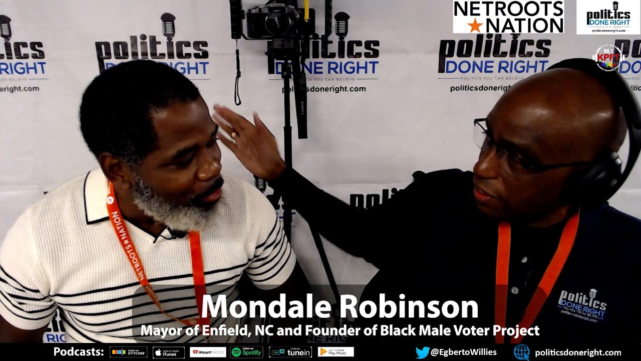 Mondale Robinson, Enfield, NC Mayor & Founder of the Black Male Voter Project nails it.