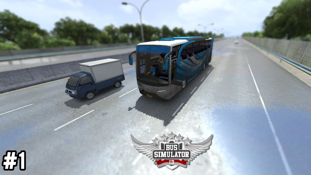 Driving in Heavy Rain on Highway | Bus Simulator Indonesia | Episode #1 | Mobile Games