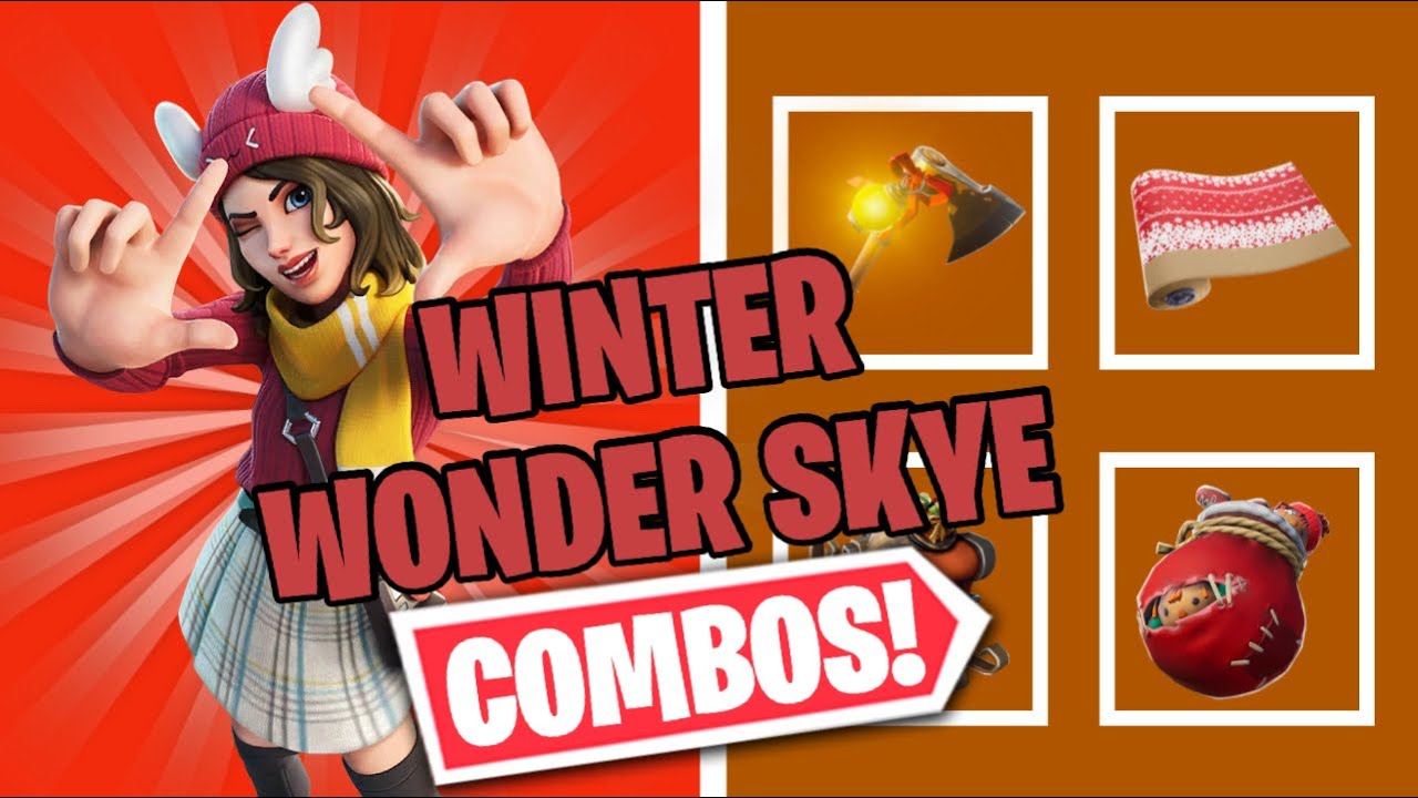 WINTER WONDER SKYE COMBOS | FORTNITE SKIN REVIEW