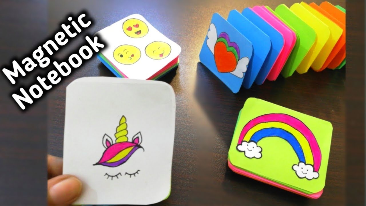 DIY|Magnetic book|Mini notebook making |back to school