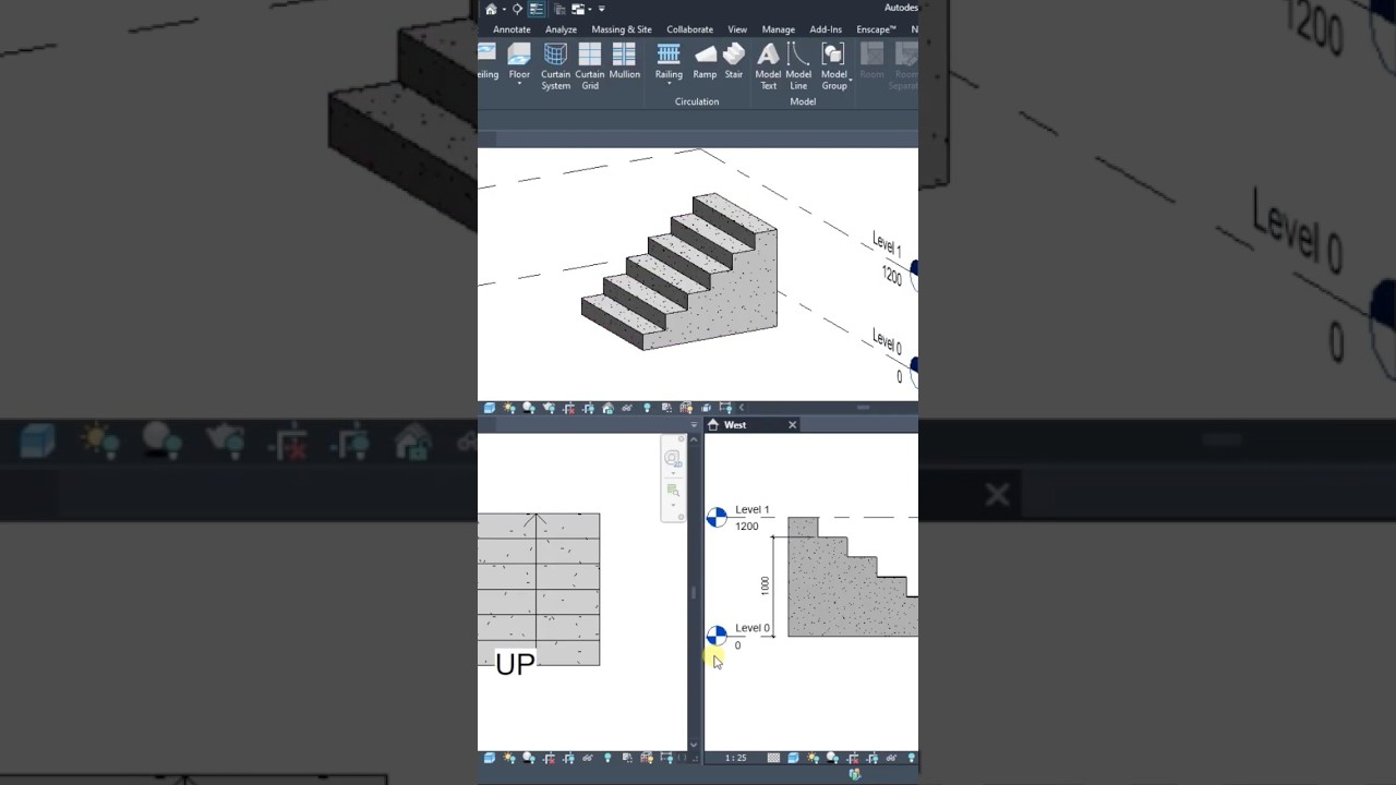 How to create solid bottom monolithic stair in Revit? #revit #MEP #architecture #structure