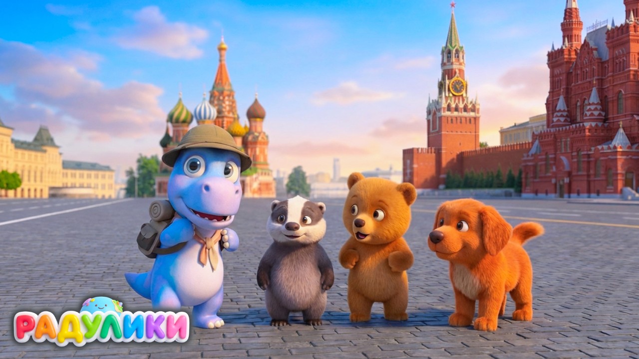 Песенка про Динозавра 🦕 Барик чудо-динозаврик! Добрые детские песни | РАДУЛИКИ #детскиепесни #4k