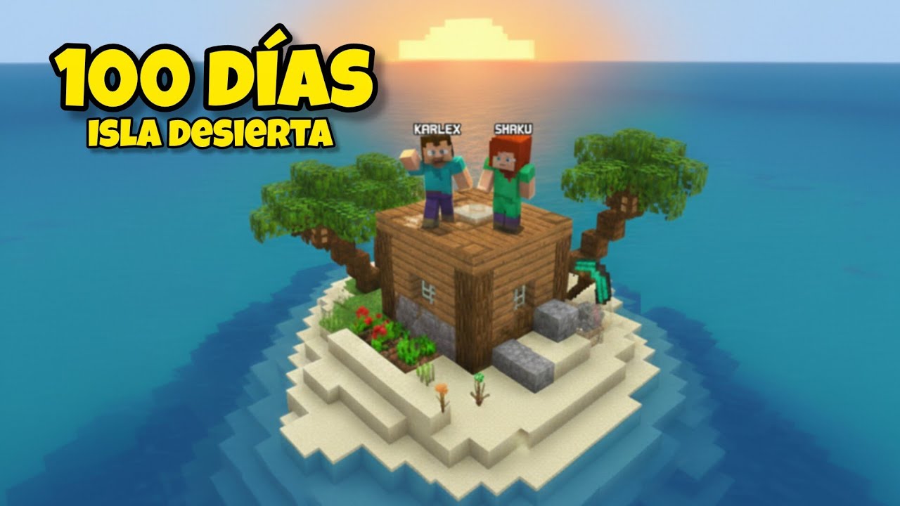 Sobrevivimos 100 Días en una ISLA DESIERTA 🏝️ ft @ShakuCraft | Ep1