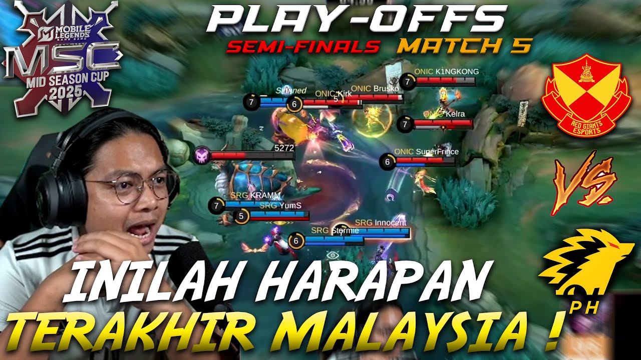 SRG VS ONIC PH MATCH 5 SEMIFINALS PLAYOFFS MSC EWC 2025
