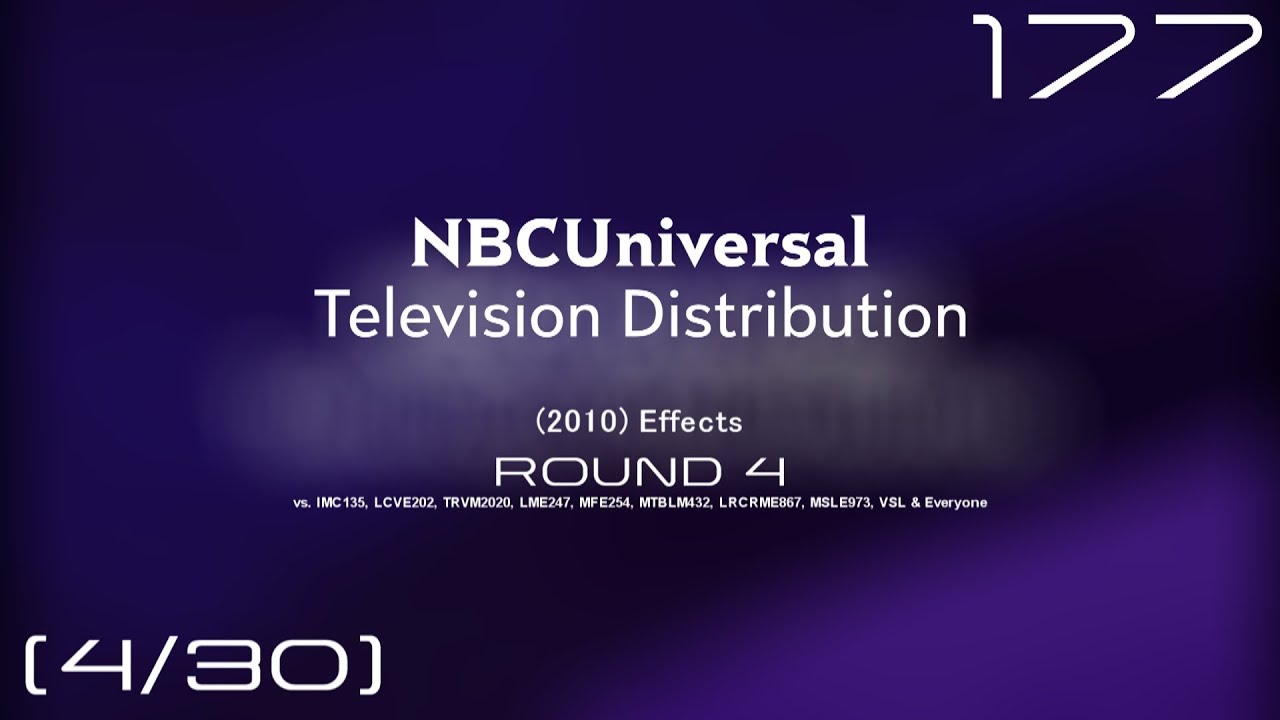 NBCUTD (2010) ER4 vs. IMC135, LCVE202, TRVM2020, LME247, MFE254, MTBLM432, LRCRME867, MSLE973, VSL