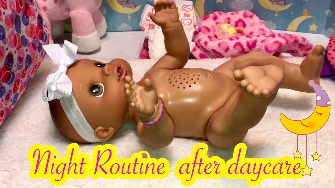 Baby Alive video Whoopsie Doo CAMILLE after DAYCARE AND NIGHT ROUTINE