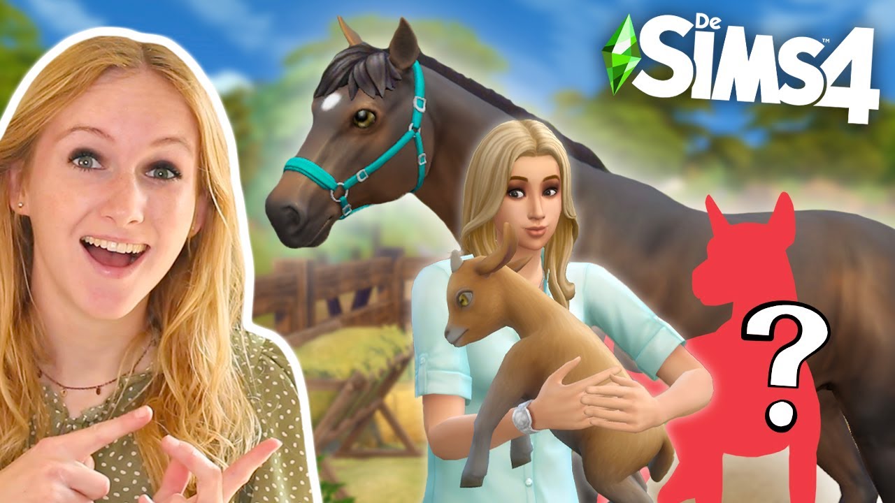 NIEUWE DIEREN voor mijn PAARDENSTAL kopen + dit was bijna het einde van de serie.. 😨 *Sims 4*