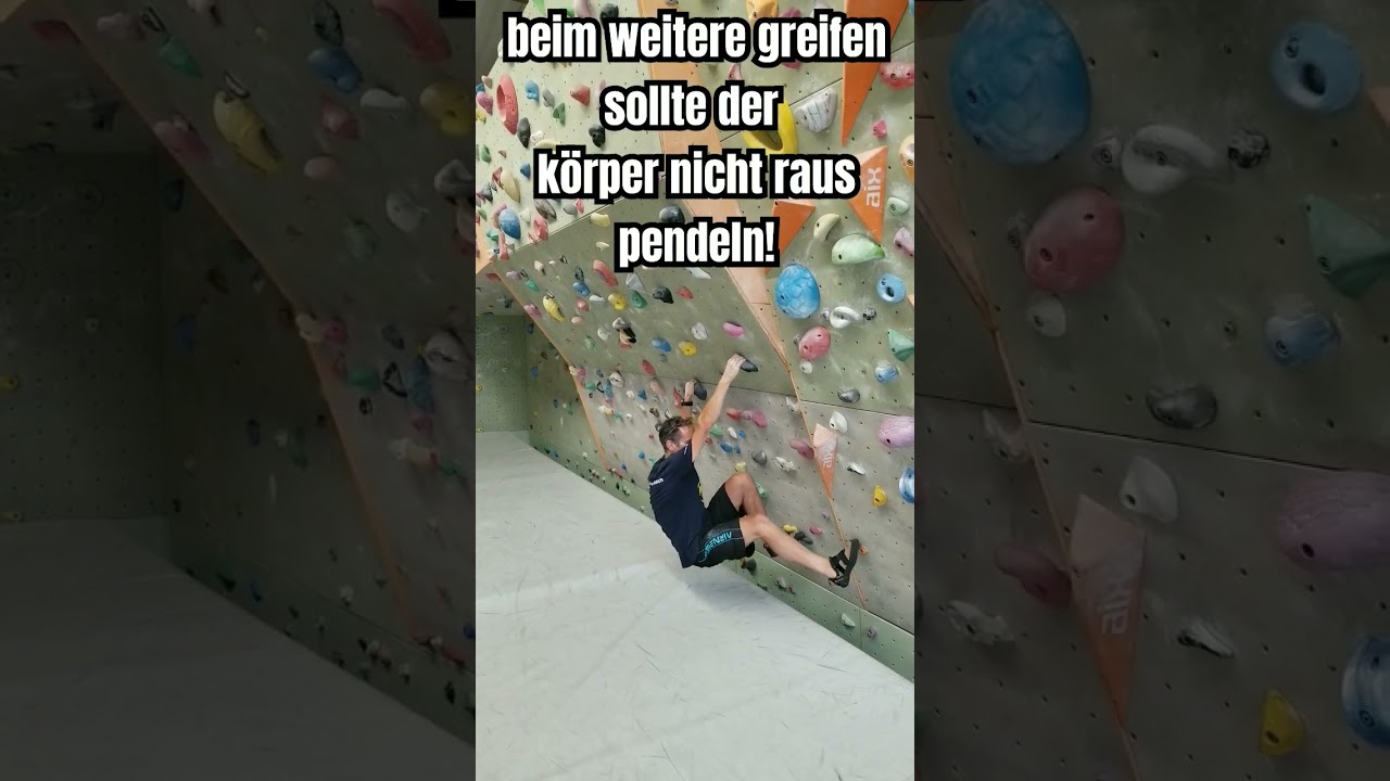 Klettertechnik⚡&Uuml;berhang Klettern #eindrehen #verticalnetwork climbing coach #coaching
