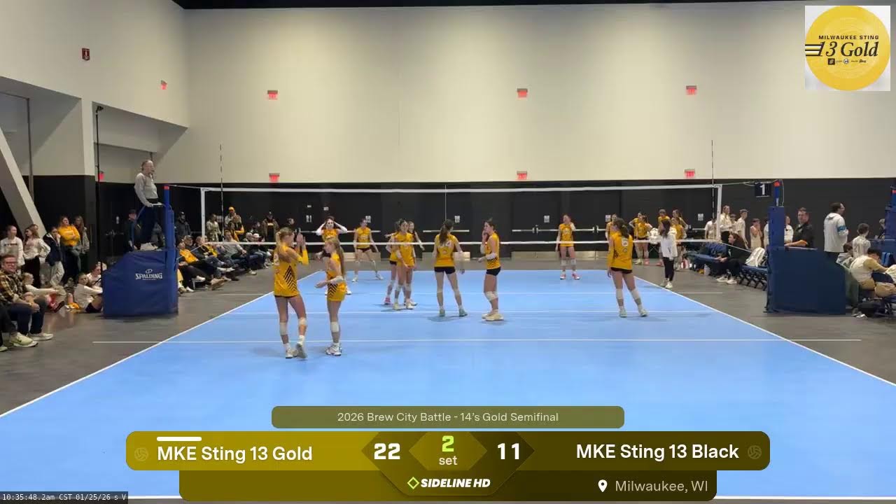 MKE Sting 13 Gold @ MKE Sting 13 Black (2026.01.25)