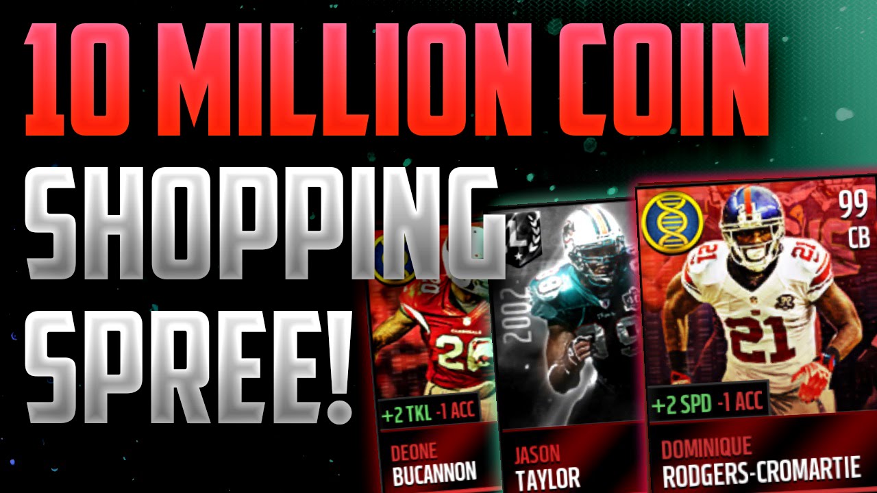 HUGE 10 Million Coin Shopping Spree! Madden Mobile