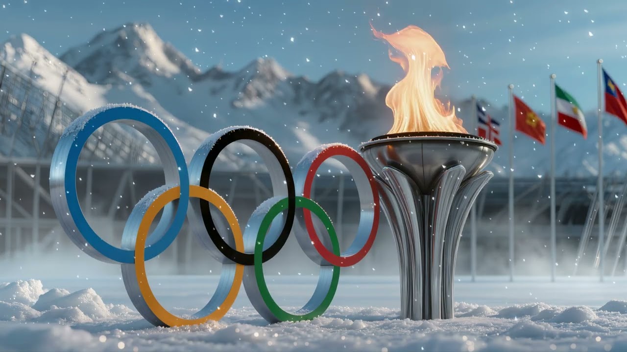 Olympic Winter Games Ambience ❄️ | Relaxing Winter Sports Background Video