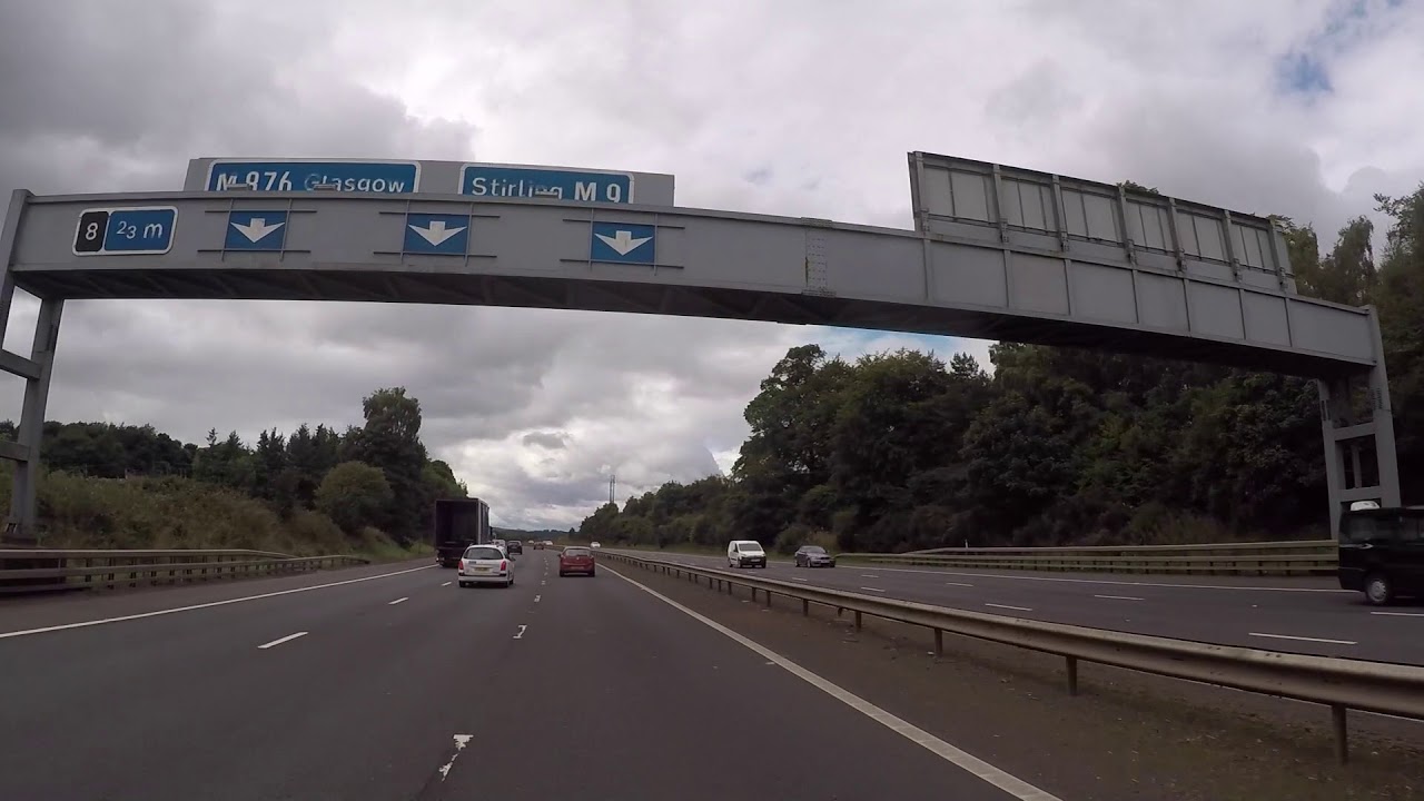 Scotland Highway Edinburgh Stirling, Gopro / Ecosse Autoroute Edimbourg Stirling, Gopro