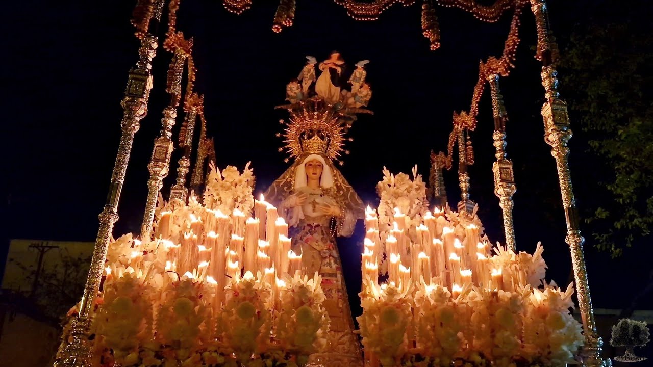 La Virgen de los Dolores de Torreblanca por la Plaza de las Acacias - BM Nieves (Olivares)