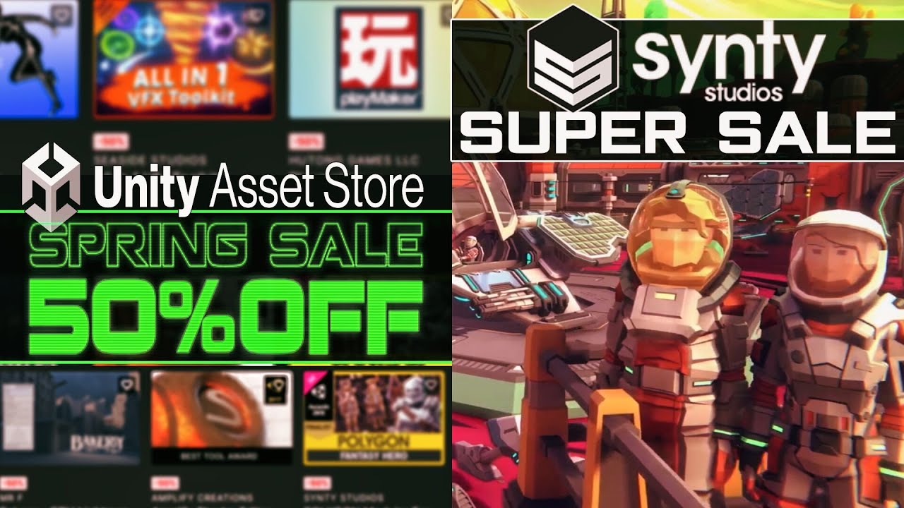 Unity Spring Sale + Synty Super Sale + 2x Humble Bundles !