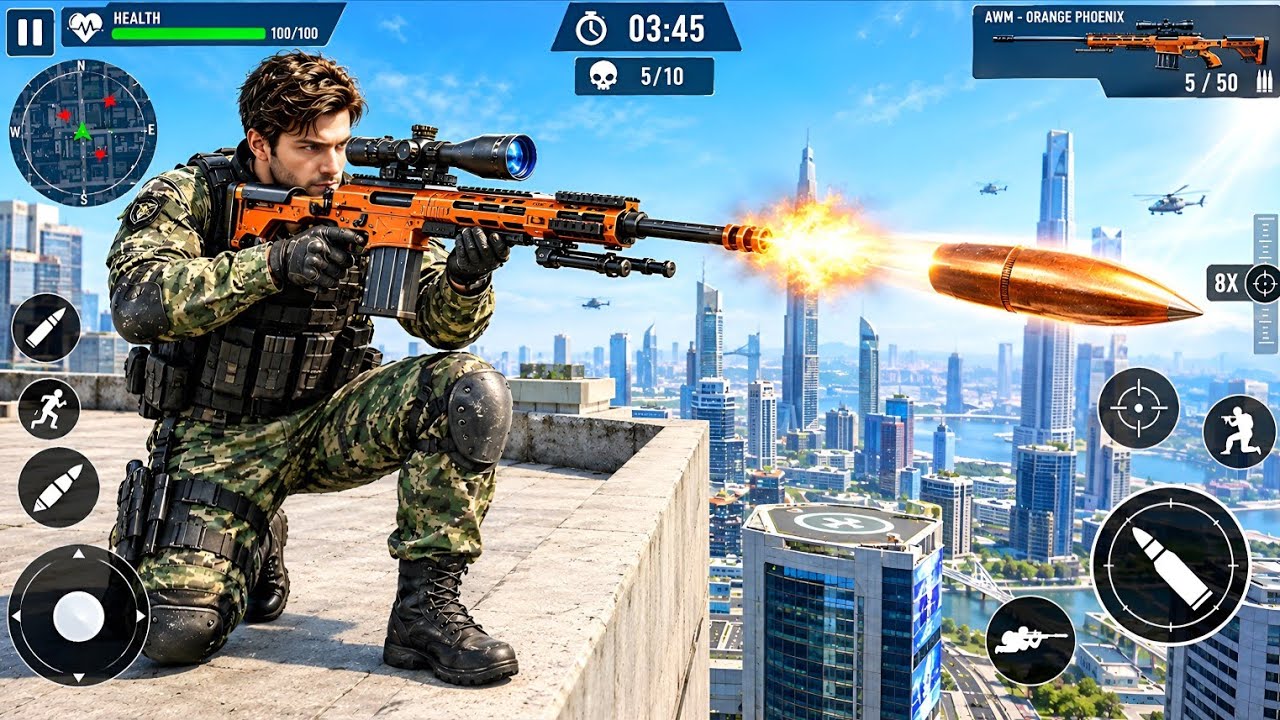 Pure Sniper Shooting Game - Sniper Shooting Shots - Android GamePlay
