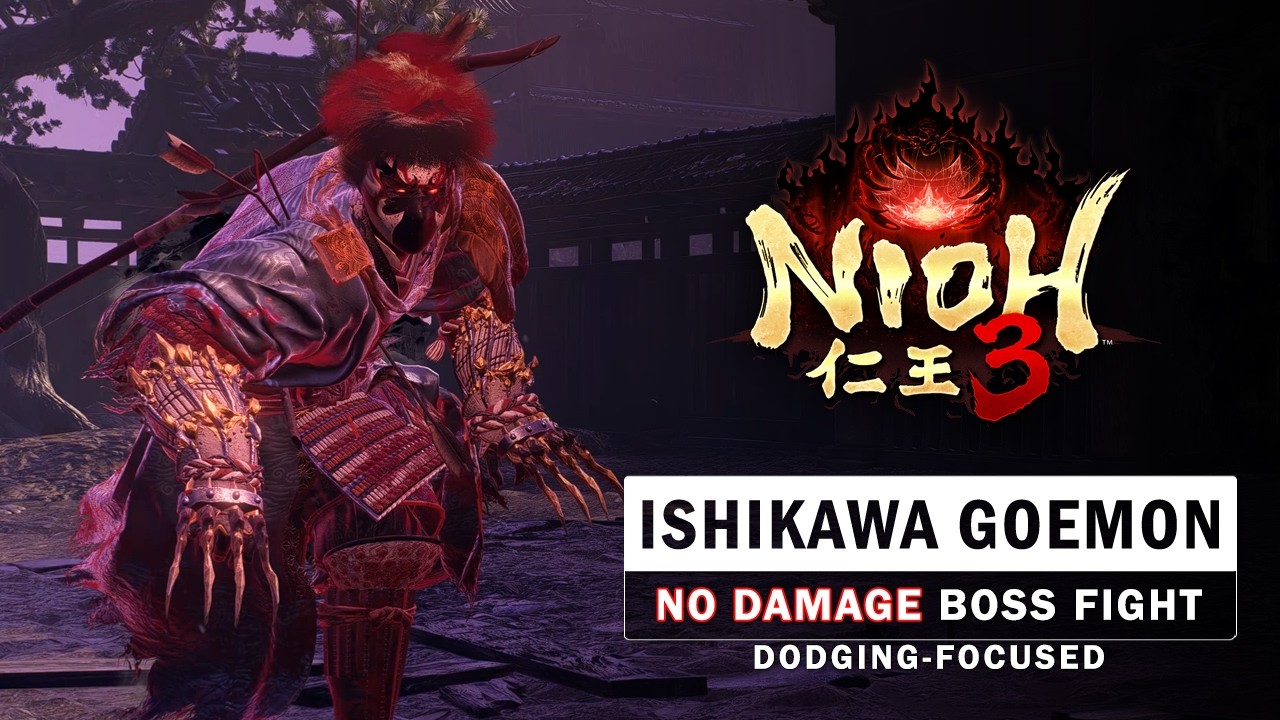 Nioh 3 — Бой с боссом Исикава Гоэмоном (без повреждений)