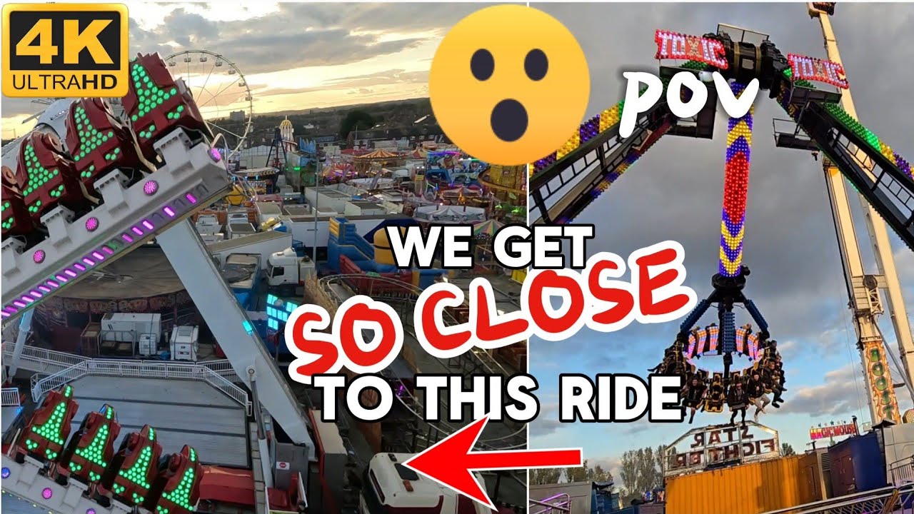 TOXIC onride FULL POV from Hull Fair 2024 | CLOSE shave with opposite ride 😲