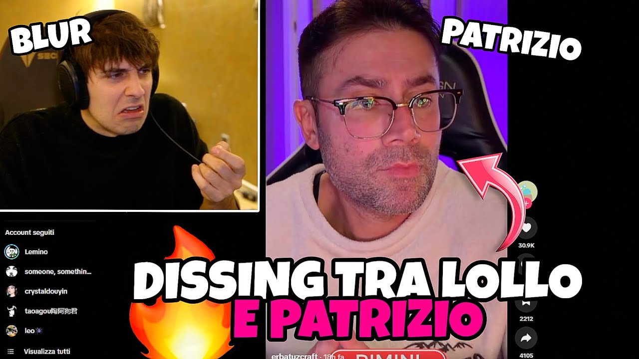 BLUR SCOPRE IL DISSING TRA LOLLO LACUSTRE E PATRIZIO OFFICIAL🔥