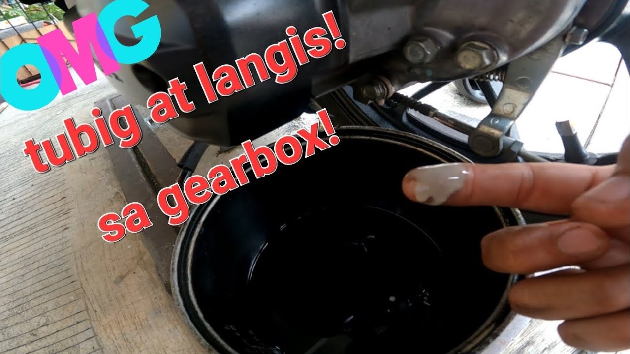 5 minutes gear oil change. OMG may tubig na humalo!
