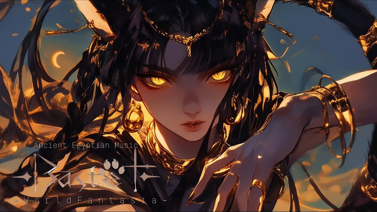 【異世界エジプト音楽】「バステトの月夜-Bastet’s moon night」-Ancient Egyptian music-豊穣の神と不思議な夜を過ごす1時間の旅