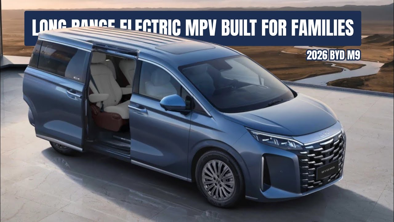 BYD M9 2026 — Электрический минивэн с большим запасом хода и быстрой зарядкой, ориентированный на...