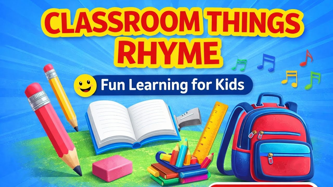 Classroom Things for Kids | Classroom Objects Name in English | Learn with Fun
