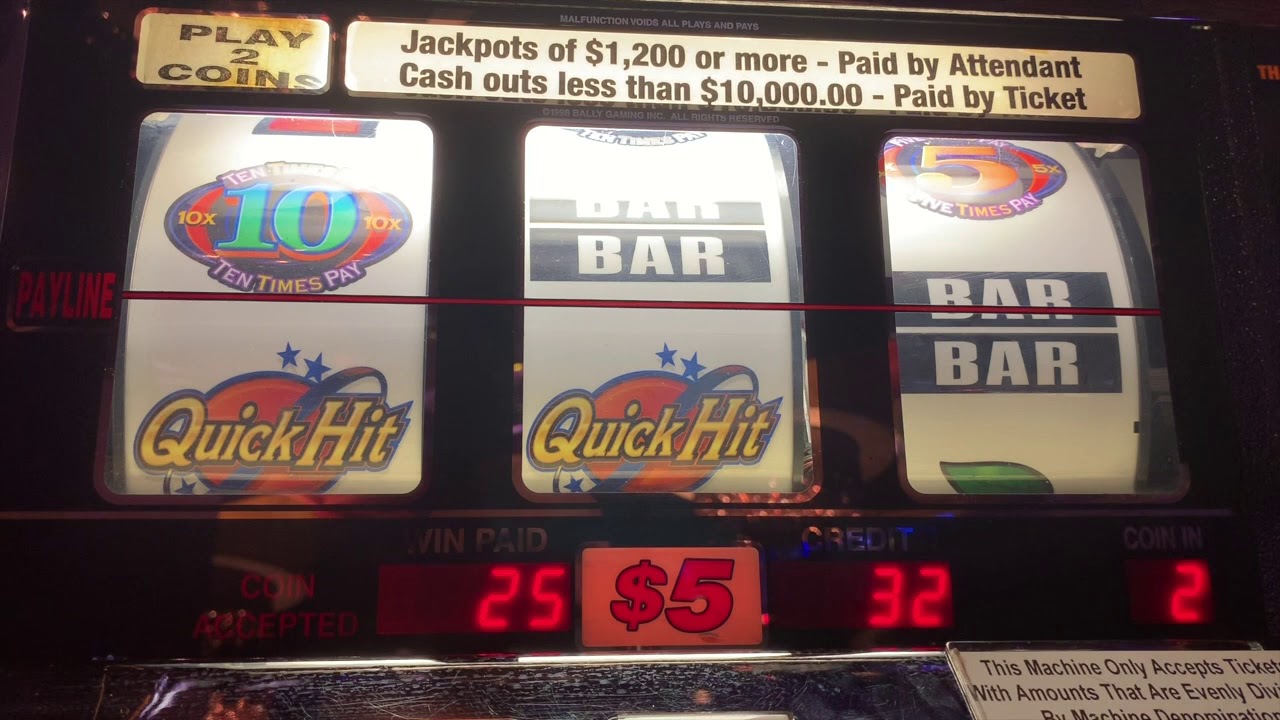 Quick Hits 5x 10x High Limit Slot Play