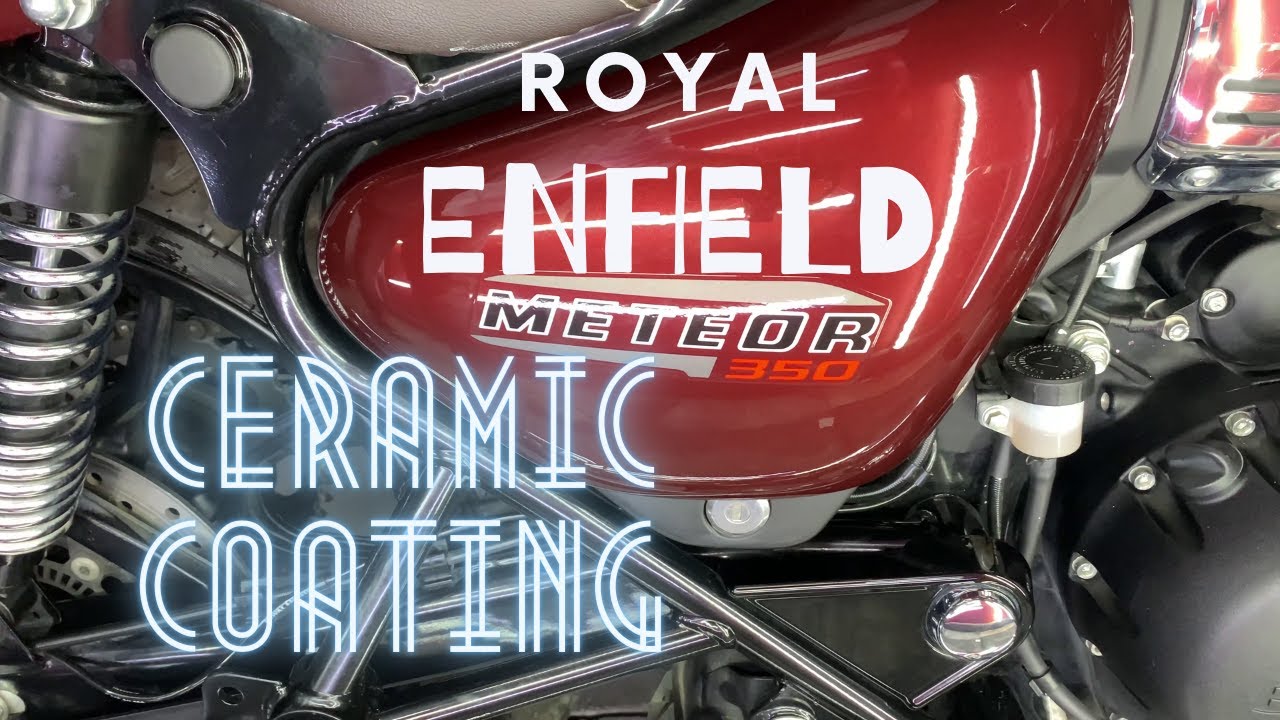 ROYAL ENFIELD METEOR 350 CERAMIC COATING | REVOLUTION DETAILING STUDIO HYDERABAD