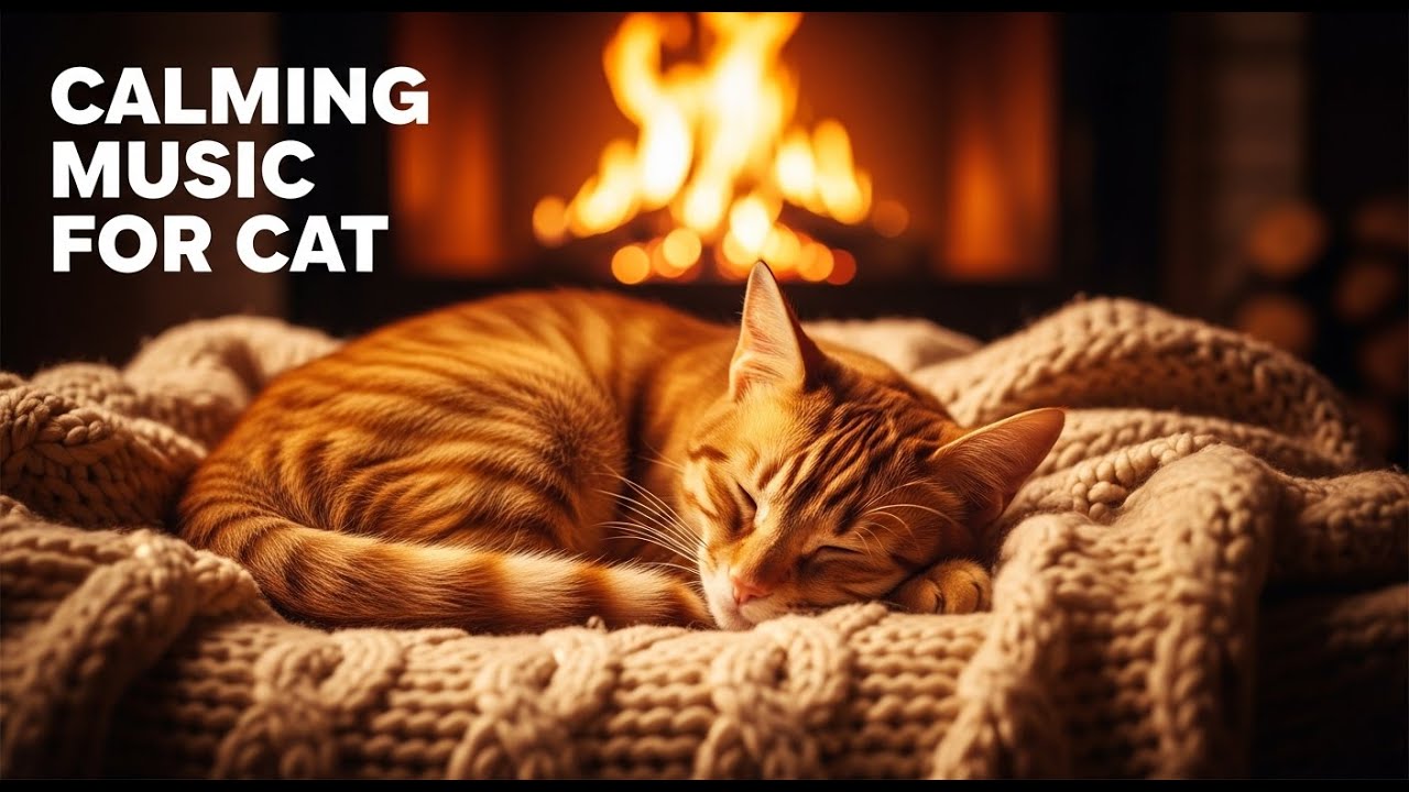 12 Hours of Soothing Music for Anxious Cats 😴 Calming Sounds for Relaxation and Stress Relief