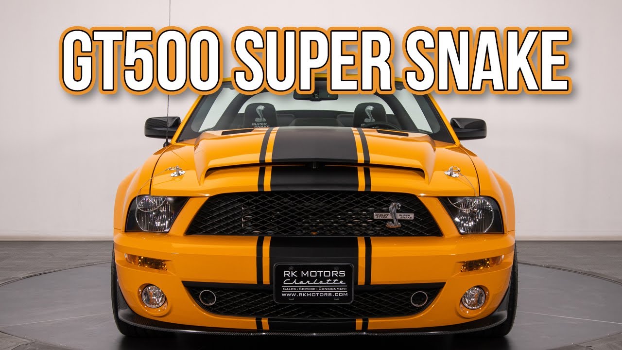 2007 Ford Mustang GT500 Super Snake 600hp Supercharged V8 1-owner  -  SOLD  -  137389