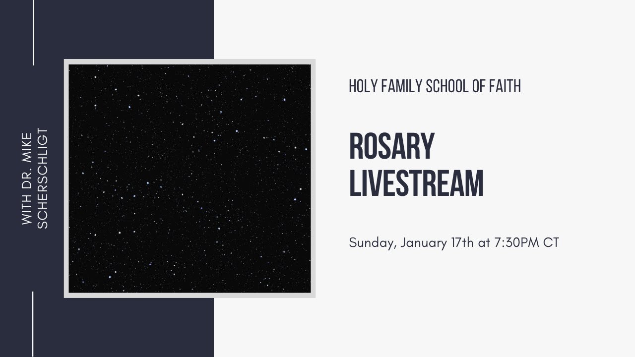 Rosary Livestream - Only a Sith Deal In Absolutes