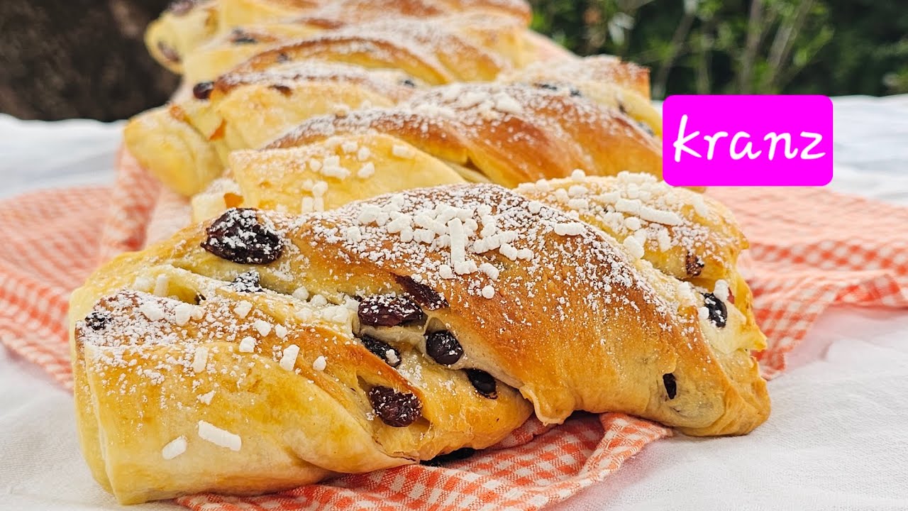 Kranz a modo mio, una treccia  in cui si incontrano pasta brioche e pasta sfoglia 