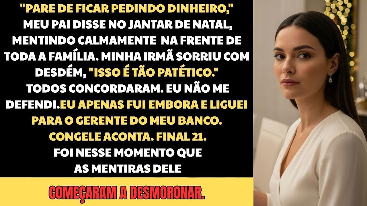 Meus pais mentiram no jantar de Natal—até eu encontrar o gerente do banco.