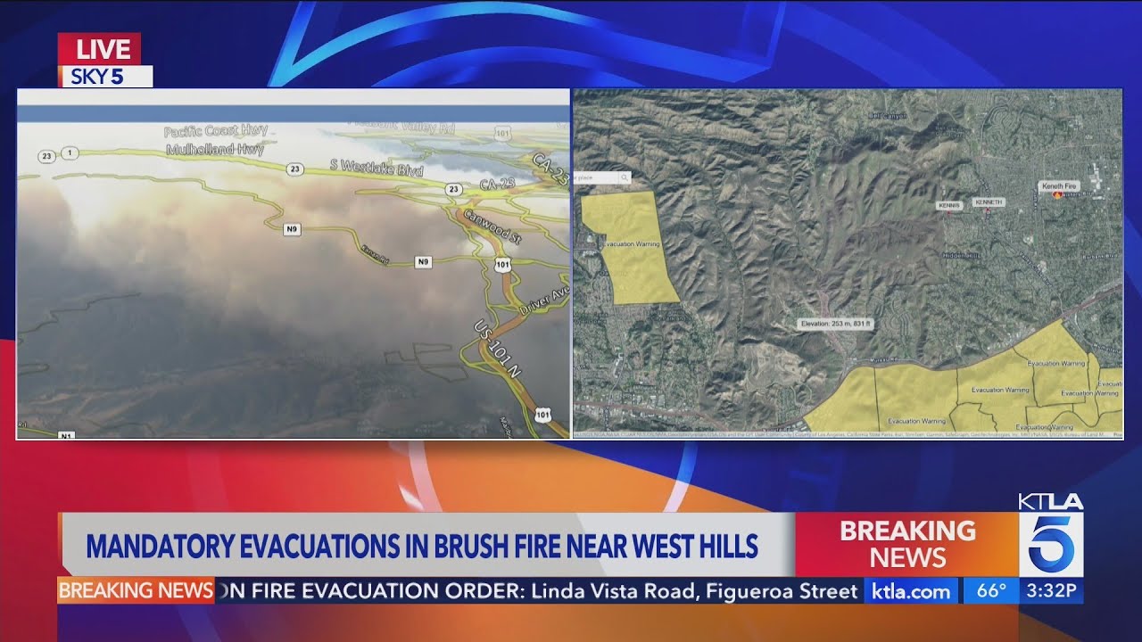 Kenneth Fire forces evacuations near West Hills
