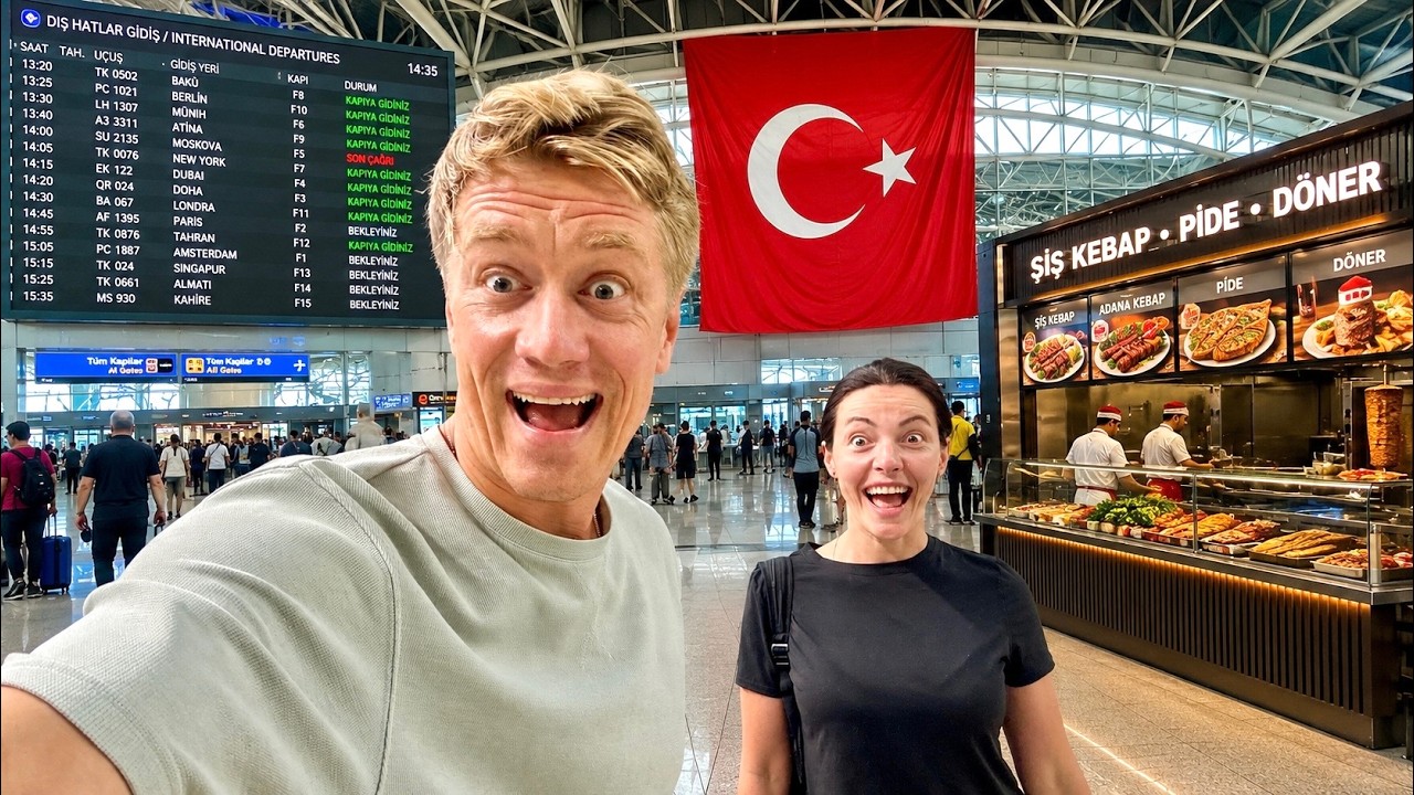 ТУРЦИЯ 2026 🇹🇷 Летим в АЛАНЬЮ через СТАМБУЛ! Мы в шоке от турецкой еды! Цены в аэропорту.