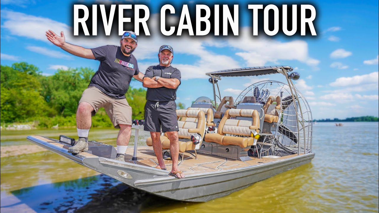 Touring FULLY RENOVATED River CABIN with FLAIR!!! (Surprising Him with Airboat Ride)