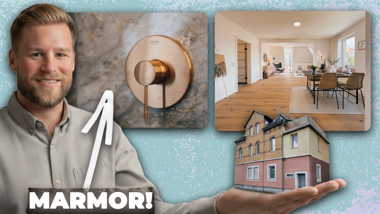 Marmor-Bad, 7m LED-Flur, Dachterrasse | Jonas zeigt, wie Fix & Flip geht! 