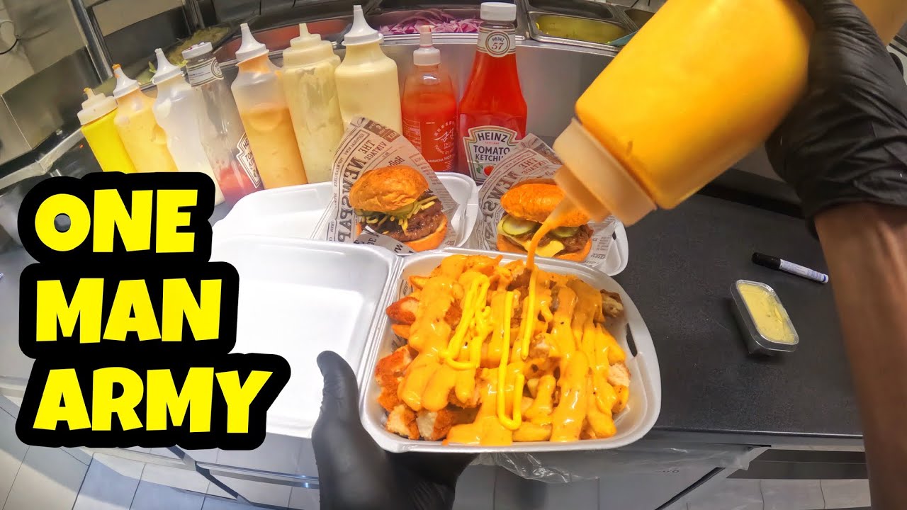 POV: 💥 I Took Over the Whole Restaurant – SOLO Chef Mode Activated! 🍔🔥 (Burgers + Loaded Fries POV)