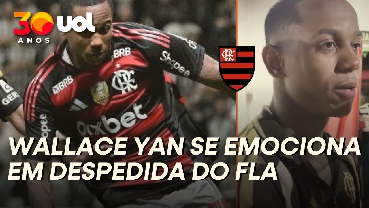 WALLACE YAN SE EMOCIONA EM &Uacute;LTIMA PARTIDA PELO FLAMENGO; ATACANTE EST&Aacute; A CAMINHO DO BRAGANTINO