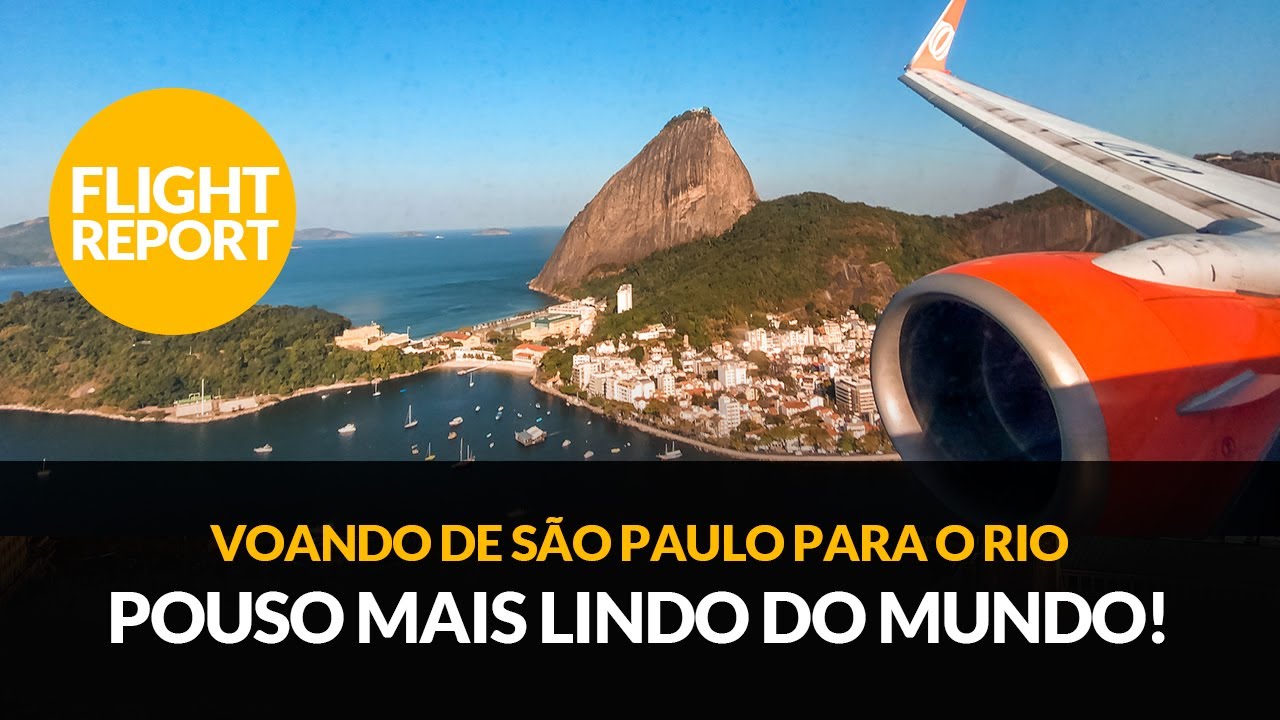 Aeroporto de Congonhas voando pro Rio de Janeiro com a Gol - Pouso mais lindo do mundo!