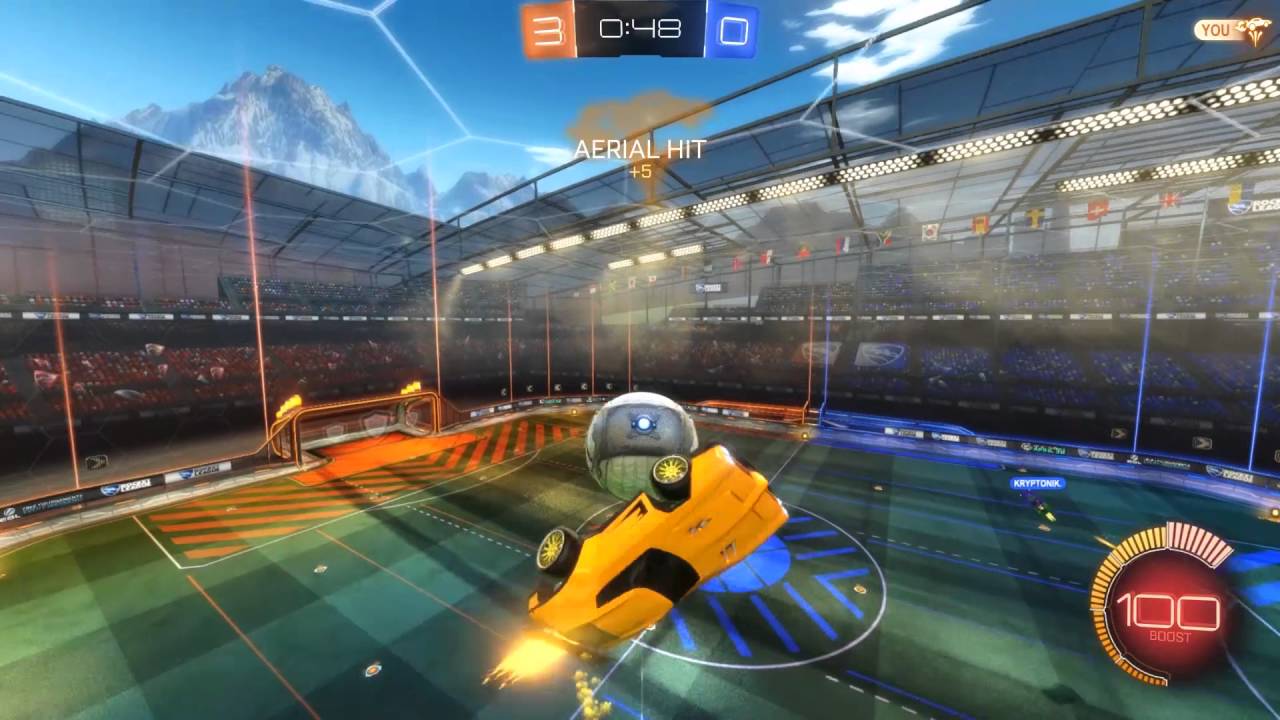 Semi New Way To Freestyle?!  Less Air Roll? - [Rocket League Freestyling]