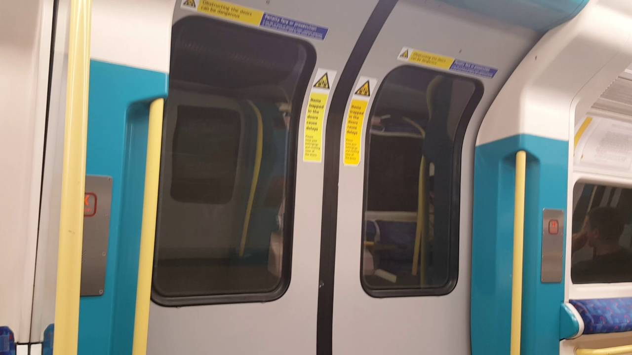 London Underground Tube ride line Jubliee from North Greenwich to Westminster